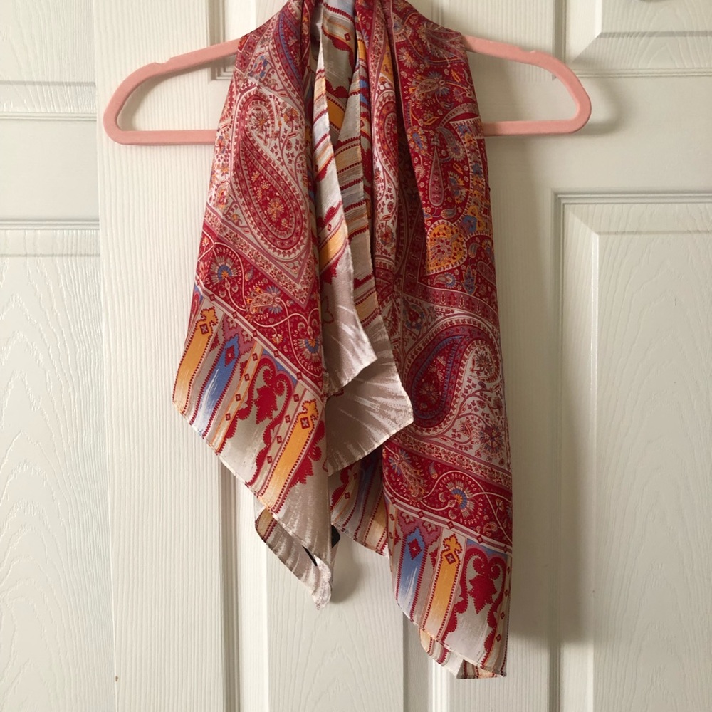 NWT Satya Paul 100% silk scarf